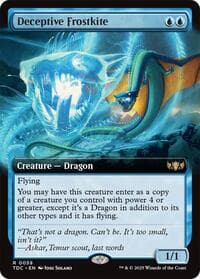 Deceptive Frostkite (Extended Art) - Commander: Tarkir: Dragonstorm - Magic: The Gathering card