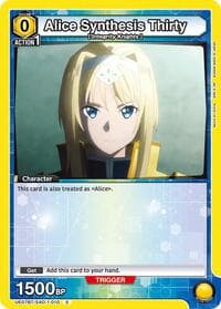Alice Synthesis Thirty (010) (Box Topper Foil) - UE07BT: Sword Art Online - Union Arena card