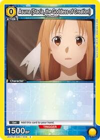 Asuna (Stacia, the Goddess of Creation) (019) (Box Topper Foil) - UE07BT: Sword Art Online - Union Arena card
