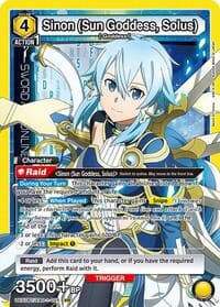 Sinon (Sun Goddess, Solus) (025) - UE07BT: Sword Art Online - Union Arena card