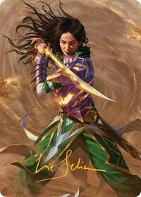 Descendant of Storms Art Card (2/54) (Gold-Stamped Signature) - Art Series: Tarkir: Dragonstorm - Magic: The Gathering card