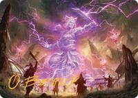 Smile at Death Art Card (4/54) (Gold-Stamped Signature) - Art Series: Tarkir: Dragonstorm - Magic: The Gathering card