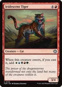 Iridescent Tiger - Tarkir: Dragonstorm - Magic: The Gathering card