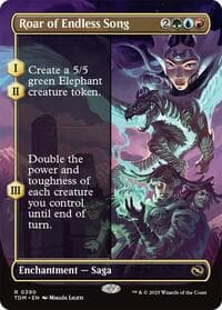 Roar of Endless Song (Borderless) - Tarkir: Dragonstorm - Magic: The Gathering card