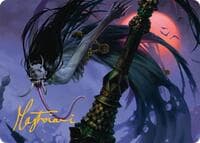 Qarsi Revenant Art Card (12/54) (Gold-Stamped Signature) - Art Series: Tarkir: Dragonstorm - Magic: The Gathering card
