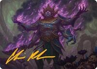 Rot-Curse Rakshasa Art Card (13/54) (Gold-Stamped Signature) - Art Series: Tarkir: Dragonstorm - Magic: The Gathering card
