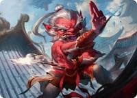Devoted Duelist Art Card (15/54) - Art Series: Tarkir: Dragonstorm - Magic: The Gathering card