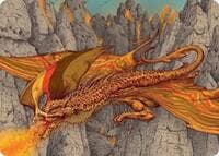 Magmatic Hellkite Art Card (34/54) - Art Series: Tarkir: Dragonstorm - Magic: The Gathering card