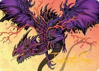 Stormshriek Feral Art Card (35/54) (Gold-Stamped Signature) - Art Series: Tarkir: Dragonstorm - Magic: The Gathering card