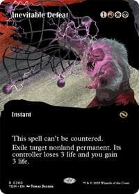 Inevitable Defeat (Borderless) - Tarkir: Dragonstorm - Magic: The Gathering card