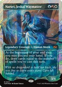 Narset, Jeskai Waymaster (Showcase) (Halo Foil) - Tarkir: Dragonstorm - Magic: The Gathering card
