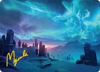 Auroral Procession Art Card (20/54) (Gold-Stamped Signature) - Art Series: Tarkir: Dragonstorm - Magic: The Gathering card