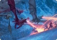 Dragonback Assault Art Card (22/54) - Art Series: Tarkir: Dragonstorm - Magic: The Gathering card