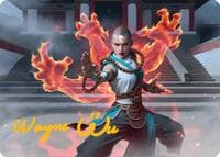 Flamehold Grappler Art Card (24/54) (Gold-Stamped Signature) - Art Series: Tarkir: Dragonstorm - Magic: The Gathering card