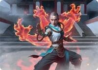 Flamehold Grappler Art Card (24/54) - Art Series: Tarkir: Dragonstorm - Magic: The Gathering card