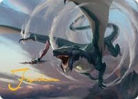Whirlwing Stormbrood Art Card (27/54) (Gold-Stamped Signature) - Art Series: Tarkir: Dragonstorm - Magic: The Gathering card