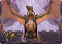 Kheru Goldkeeper Art Card (36/54) (Gold-Stamped Signature) - Art Series: Tarkir: Dragonstorm - Magic: The Gathering card