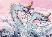 Twinmaw Stormbrood Art Card (39/54) - Art Series: Tarkir: Dragonstorm - Magic: The Gathering card