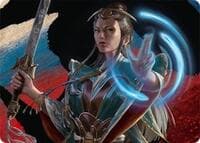 Narset, Jeskai Waymaster Art Card (44/54) - Art Series: Tarkir: Dragonstorm - Magic: The Gathering card