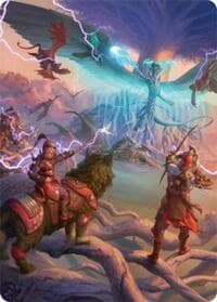 All-Out Assault Art Card (50/54) - Art Series: Tarkir: Dragonstorm - Magic: The Gathering card