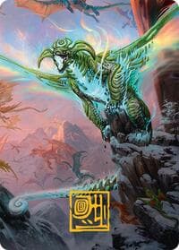 Ureni of the Unwritten Art Card (51/54) (Gold-Stamped Signature) - Art Series: Tarkir: Dragonstorm - Magic: The Gathering card