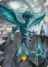 Ugin, Eye of the Storms Art Card (47/54) (Gold-Stamped Planeswalker Symbol) - Art Series: Tarkir: Dragonstorm - Magic: The Gathering card