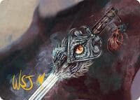 Dragonfire Blade Art Card (40/54) (Gold-Stamped Signature) - Art Series: Tarkir: Dragonstorm - Magic: The Gathering card