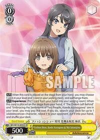 Fashion Show, Kaede Azusagawa & Mai Sakurajima (SR) - Rascal Does Not Dream Series - Weiss Schwarz card