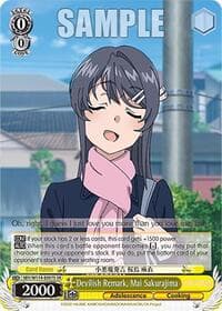 Devilish Remark, Mai Sakurajima (SR) - Rascal Does Not Dream Series - Weiss Schwarz card