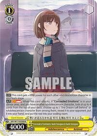 Crossroads of Sentiments, Kaede Azusagawa & Kaede Azusagawa - Rascal Does Not Dream Series - Weiss Schwarz card