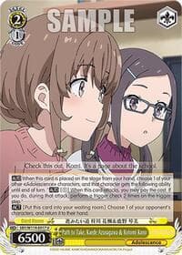 Path to Take, Kaede Azusagawa & Kotomi Kano - Rascal Does Not Dream Series - Weiss Schwarz card