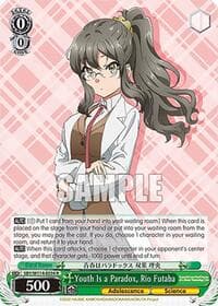 Youth Is a Paradox, Rio Futaba - Rascal Does Not Dream Series - Weiss Schwarz card