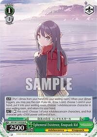 Ephemeral Existence, Knapsack Kid - Rascal Does Not Dream Series - Weiss Schwarz card
