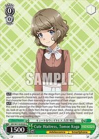 Cute Waitress, Tomoe Koga - Rascal Does Not Dream Series - Weiss Schwarz card