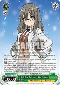 Reliable Advisor, Rio Futaba - Rascal Does Not Dream Series - Weiss Schwarz card