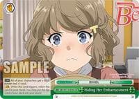Hiding Her Embarrassment - Rascal Does Not Dream Series - Weiss Schwarz card