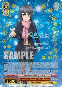 Accumulating Memories, Mai Sakurajima (ABR) - Rascal Does Not Dream Series - Weiss Schwarz card