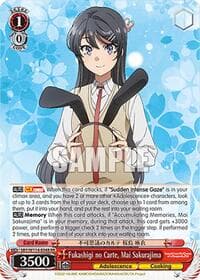 Fukashigi no Carte, Mai Sakurajima - Rascal Does Not Dream Series - Weiss Schwarz card