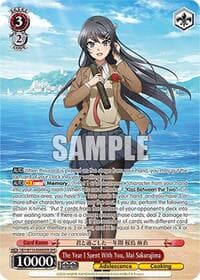 The Year I Spent With You, Mai Sakurajima (OFR) - Rascal Does Not Dream Series - Weiss Schwarz card