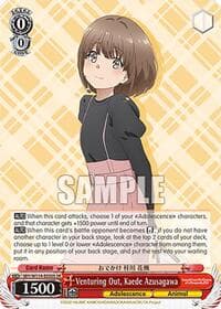 Venturing Out, Kaede Azusagawa (SR) - Rascal Does Not Dream Series - Weiss Schwarz card