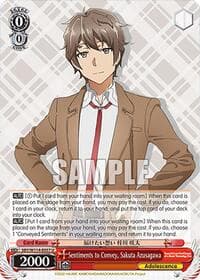 Sentiments to Convey, Sakuta Azusagawa - Rascal Does Not Dream Series - Weiss Schwarz card