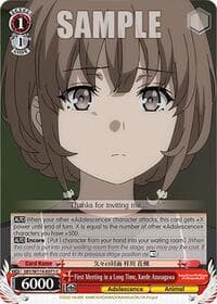 First Meeting in a Long Time, Kaede Azusagawa - Rascal Does Not Dream Series - Weiss Schwarz card