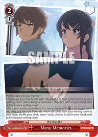 Many Memories (A) - Rascal Does Not Dream Series - Weiss Schwarz card