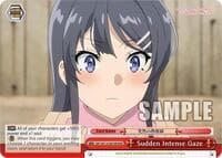Sudden Intense Gaze (RRR) - Rascal Does Not Dream Series - Weiss Schwarz card