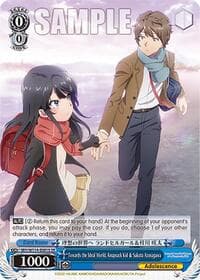 Towards the Ideal World, Knapsack Kid & Sakuta Azusagawa (SR) - Rascal Does Not Dream Series - Weiss Schwarz card