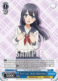 First Love, Shoko Makinohara - Rascal Does Not Dream Series - Weiss Schwarz card