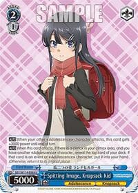 Spitting Image, Knapsack Kid - Rascal Does Not Dream Series - Weiss Schwarz card