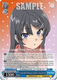 Inexplicable Elementary Schooler, Knapsack Kid - Rascal Does Not Dream Series - Weiss Schwarz card