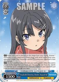 Inexplicable Elementary Schooler, Knapsack Kid (SR) - Rascal Does Not Dream Series - Weiss Schwarz card