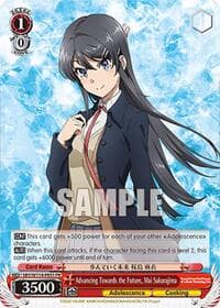 Advancing Towards the Future, Mai Sakurajima (PR) - Rascal Does Not Dream Series - Weiss Schwarz card